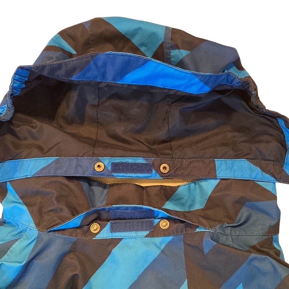Columbia Kids Blue Geometric‎ Pattern Winter Jacket Hooded - Picture 15 of 15